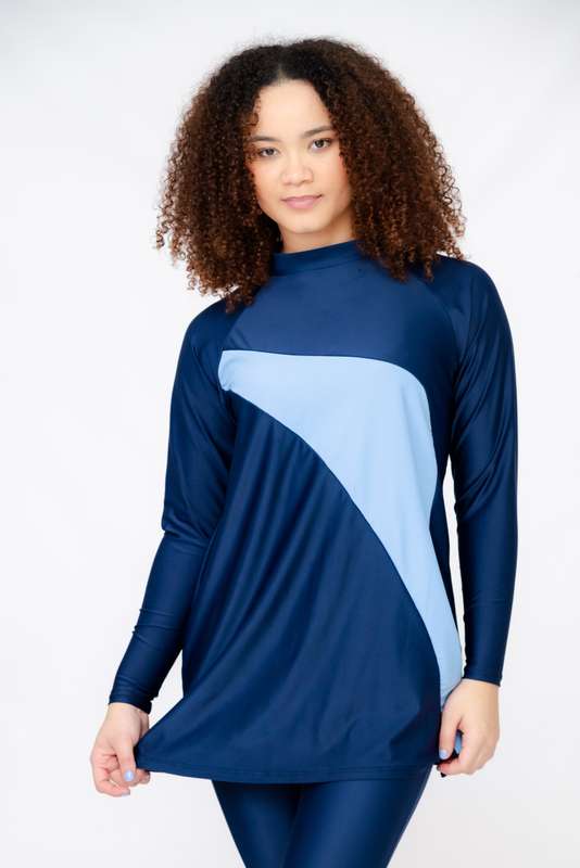 Senza® Ladies Maya Full Body Modest High Neck Burkini Swimsuit With With Cap