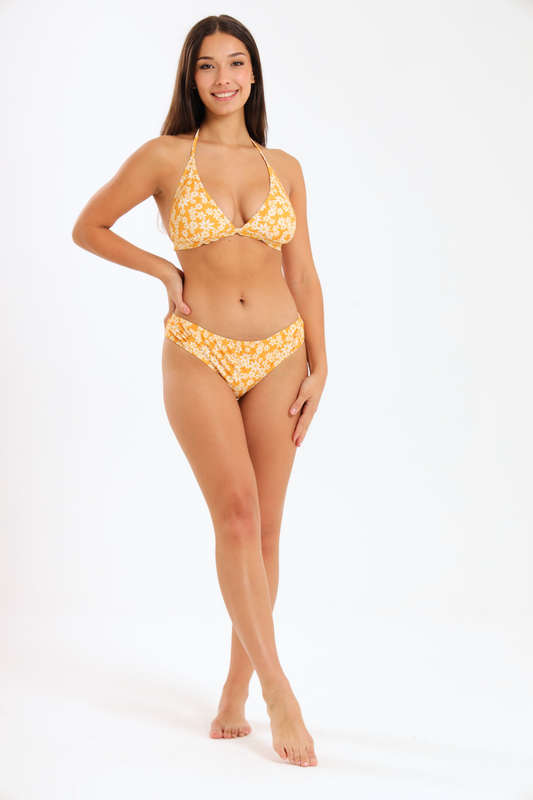 Senza® Zelia 3 Piece Bikini Swimwear Set With Modest Cover Up Matching Sarong