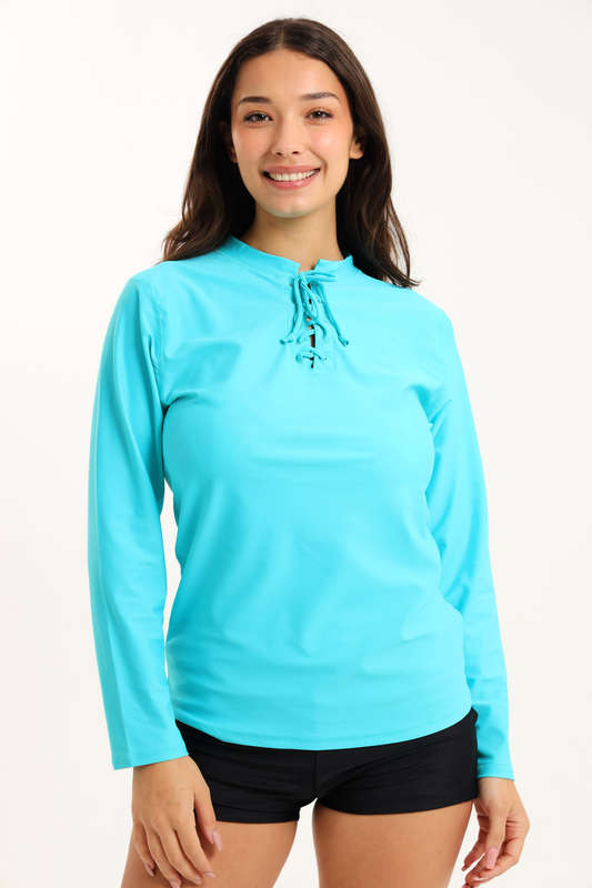 Senza®Ladies Long Sleeve Rash Sun Protection Swimwear Tops