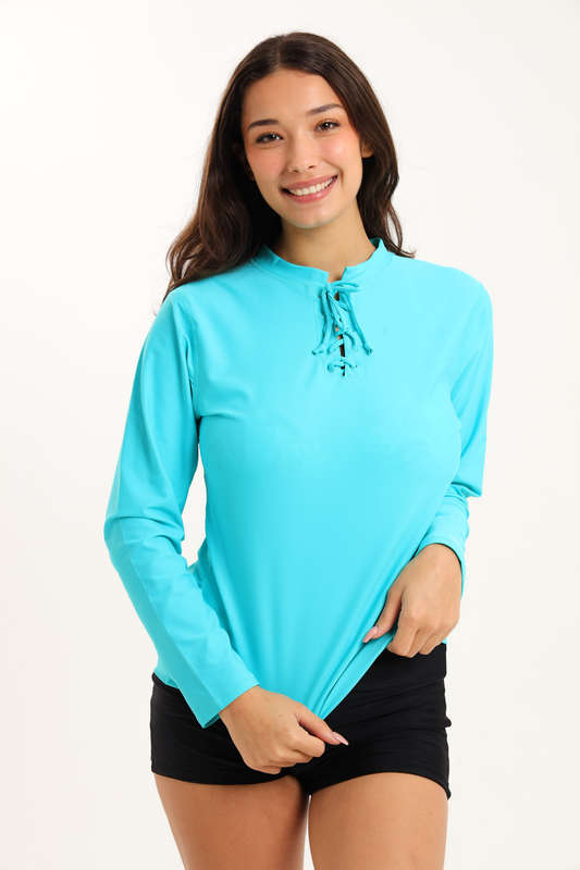 Senza®Ladies Long Sleeve Rash Sun Protection Swimwear Tops