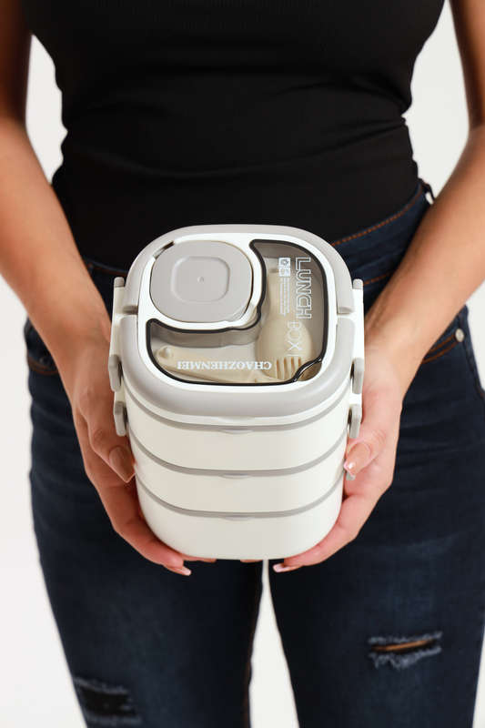 Senza 3 Layer Stackable Lunch box Container 1800ml