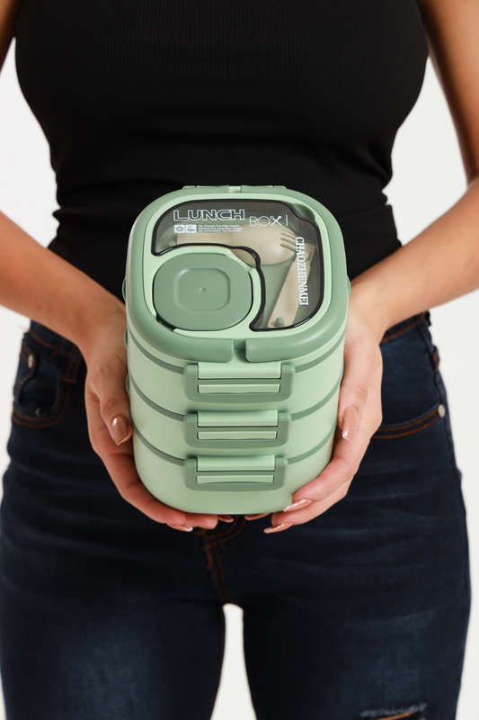 Senza 3 Layer Stackable Lunch box Container 1800ml