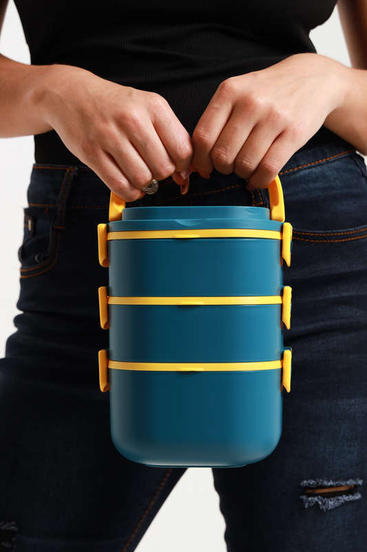 Senza 3 Layer Stackable Lunch box Container 1800ml