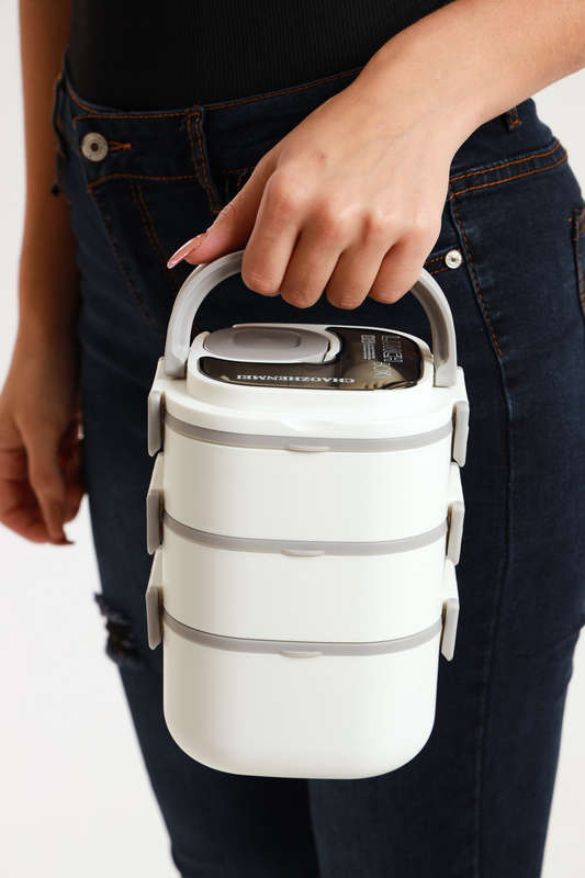 Senza 3 Layer Stackable Lunch box Container 1800ml