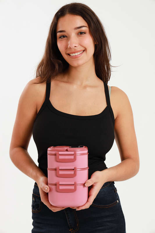Senza 3 Layer Stackable Lunch box Container 1800ml