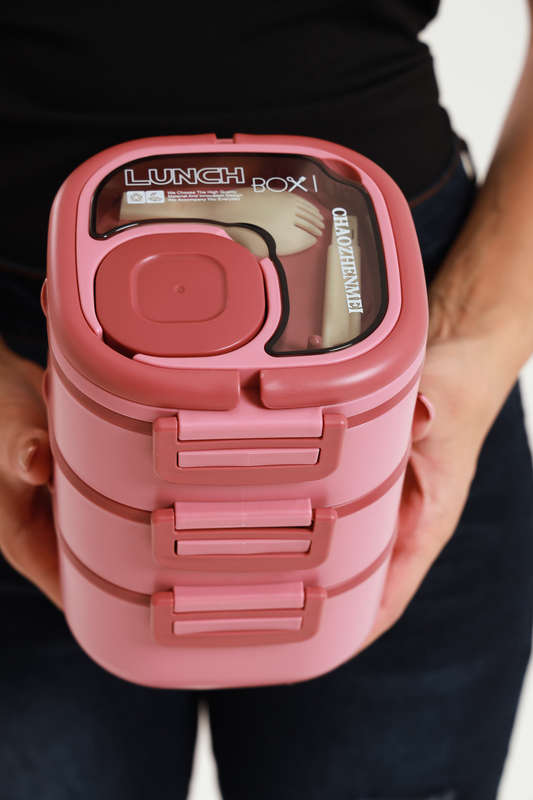 Senza 3 Layer Stackable Lunch box Container 1800ml