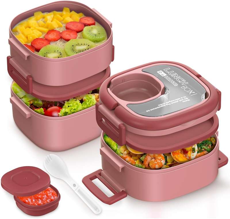 Senza 3 Layer Stackable Lunch box Container 1800ml