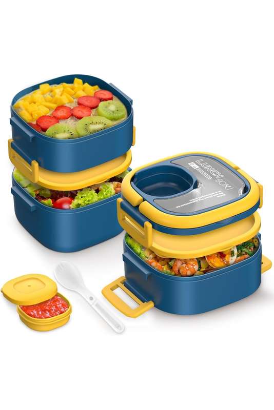 Senza 3 Layer Stackable Lunch box Container 1800ml