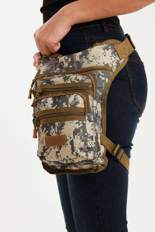 Senza Sport® Canvas Cross Body Luxury Travel Waist Leg Bag