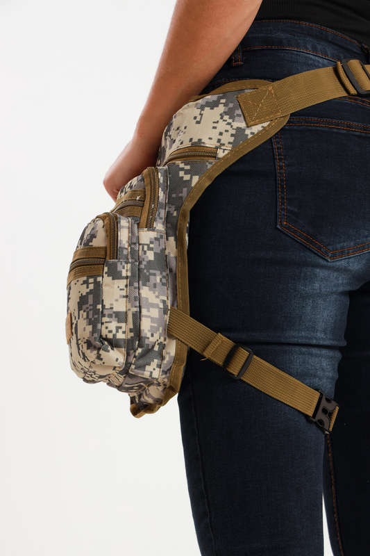 Senza Sport® Canvas Cross Body Luxury Travel Waist Leg Bag