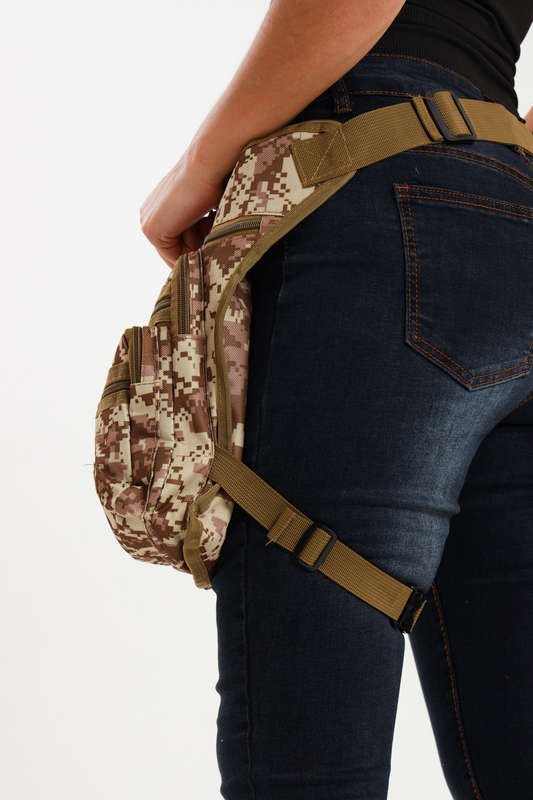 Senza Sport® Canvas Cross Body Luxury Travel Waist Leg Bag