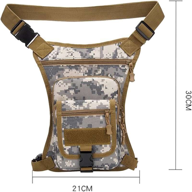 Senza Sport® Canvas Cross Body Luxury Travel Waist Leg Bag