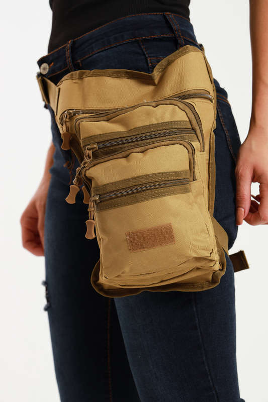 Senza Sport® Canvas Cross Body Luxury Travel Waist Leg Bag