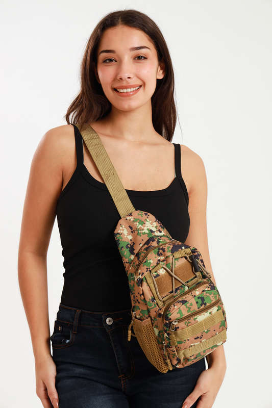 Senza Sport® Unisex Tactical Travel Sling Shoulder Bag