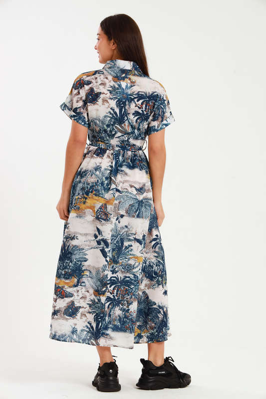 Victoria Flare Summer Short Sleeve Maxi Dress With Pockets