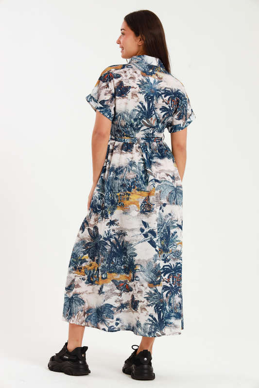 Victoria Flare Summer Short Sleeve Maxi Dress With Pockets