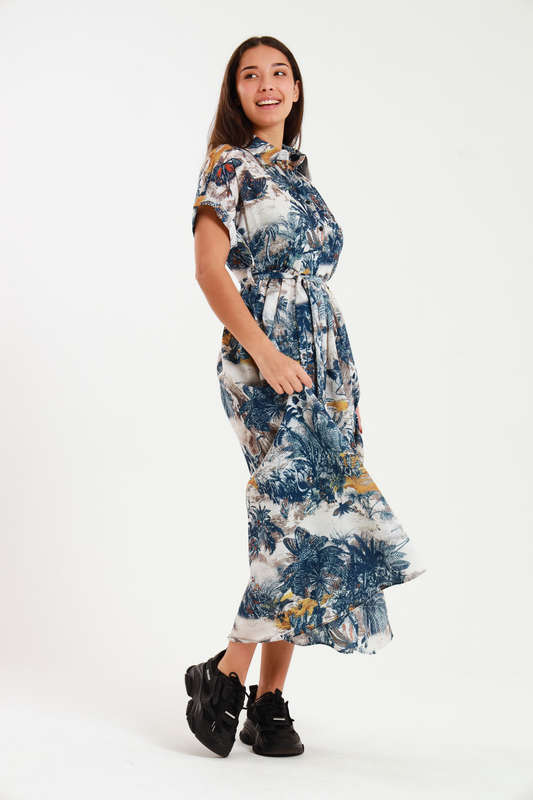 Victoria Flare Summer Short Sleeve Maxi Dress With Pockets