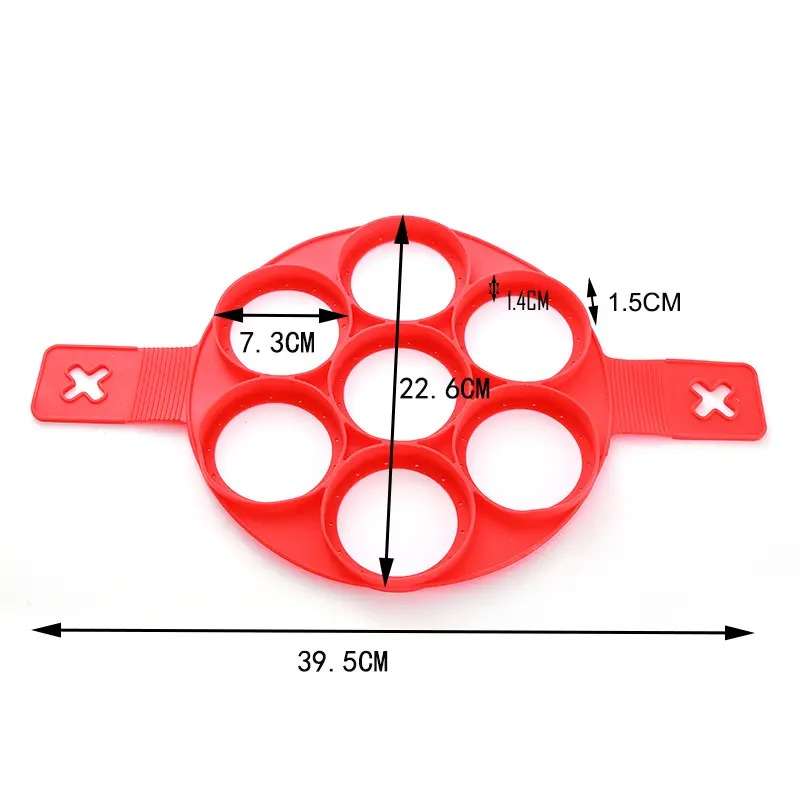 Silicone Pancake Or Omelette Maker 7 Ring
