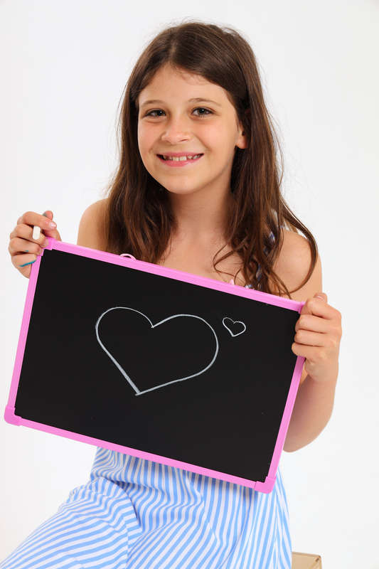 2-in-1 Magnetic White and Black Board 350mm X 250mm 