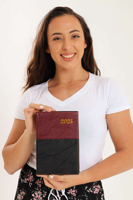 2025 Diary Daily Planner Soft Luxury PU Leather A5 210mm X 140mm