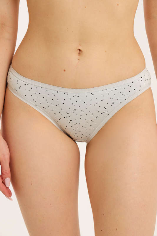 Branded 4 Pack Cotton Stretch High Leg Panties Assorted Pack