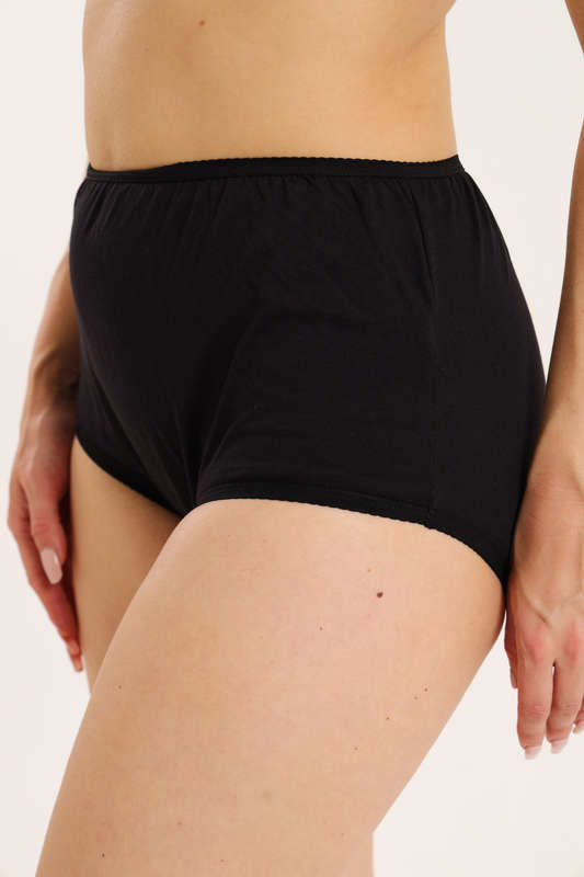 Branded 4 Pack Cotton Underwear High Waisted Panties Full Coverage Granny Brief Panties