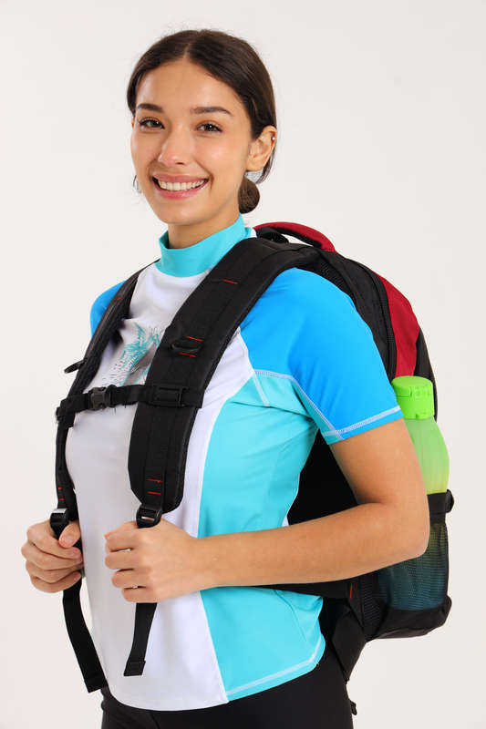Camel Mountain Laptop Backpack School Bag with Multiple Compartments &amp; Free Water Bottle