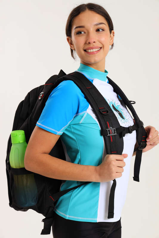 Camel Mountain Laptop Backpack School Bag with Multiple Compartments &amp; Free Water Bottle