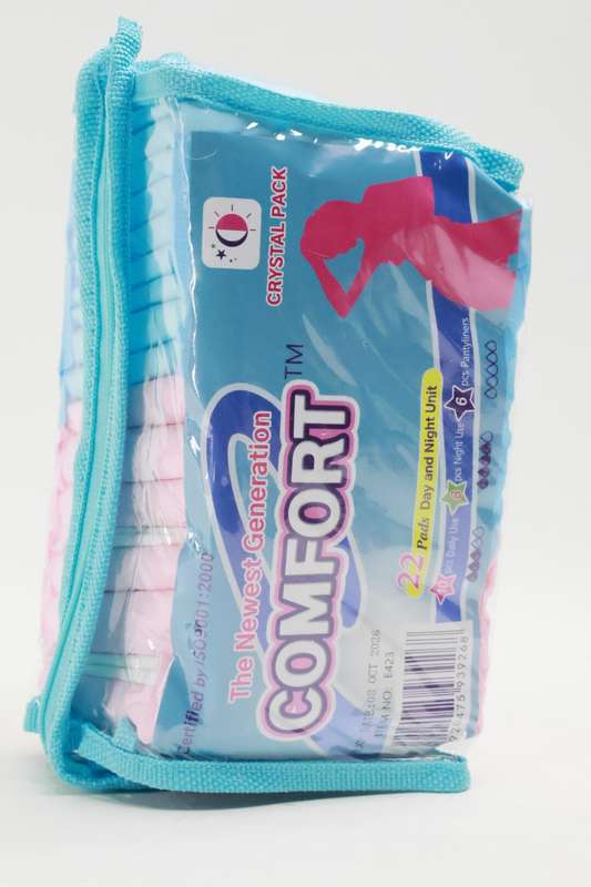 Comfort Sanitary Pads For Day &amp; Night Use In Crystal Pack 22s