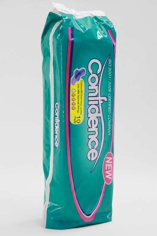 Confidence Sanitary Pads 240mm Normal Wings 10s