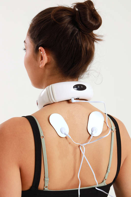 Electric Neck Massager &amp; Pulse Back 6 Modes Power Control Cervical Shoulder