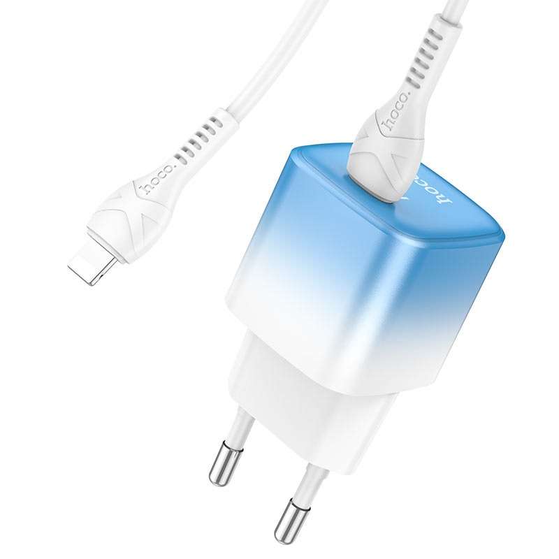 HOCO C101A Wall Charger Set  With Cable Type C to iPhone