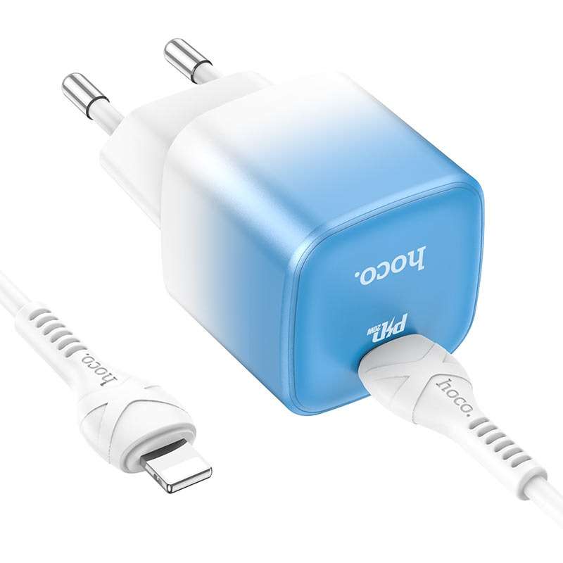 HOCO C101A Wall Charger Set  With Cable Type C to iPhone