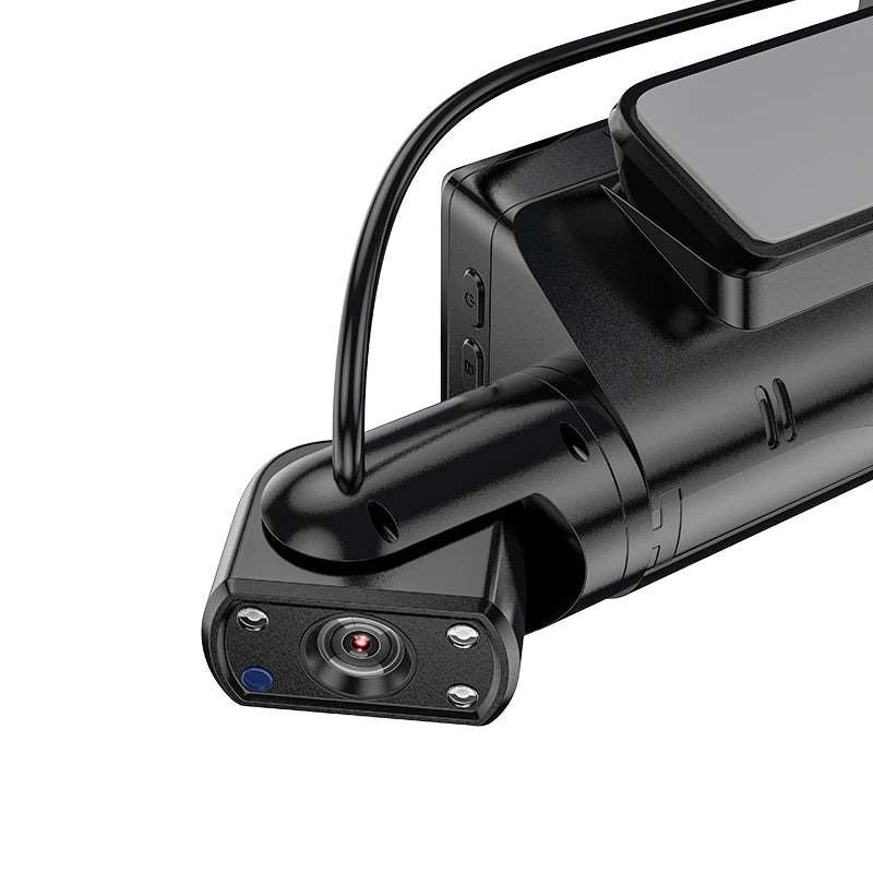 HOCO D107 Dual Camera Dashcam With 24hour Parking Monitor Features