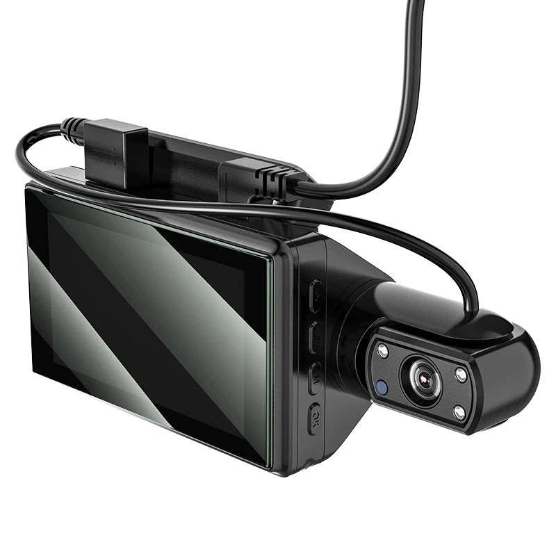 HOCO D107 Dual Camera Dashcam With 24hour Parking Monitor Features