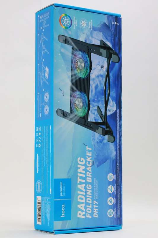 HOCO DH17 Adjustable Desktop Stand Riser With Cooling Fan For iPad Tablet Macbook Laptop