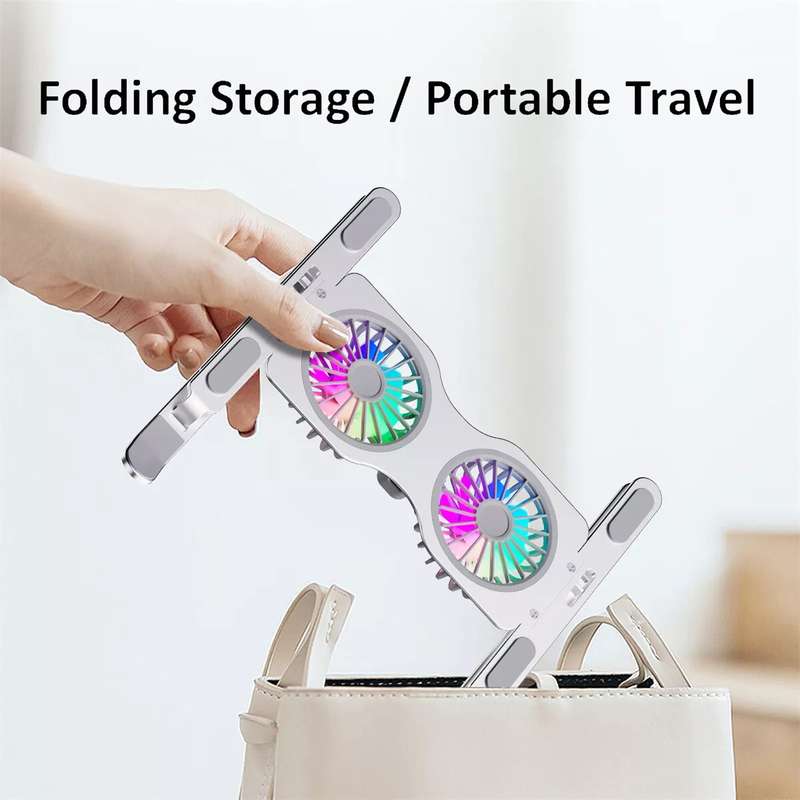 HOCO DH17 Adjustable Desktop Stand Riser With Cooling Fan For iPad Tablet Macbook Laptop