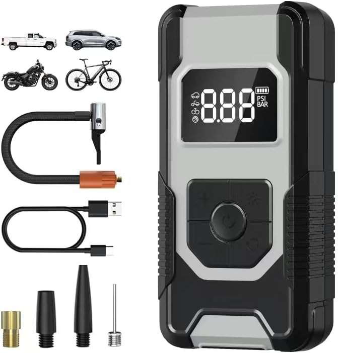 HOCO DPH04 Portable Smart Air Pump With 4 Attachments