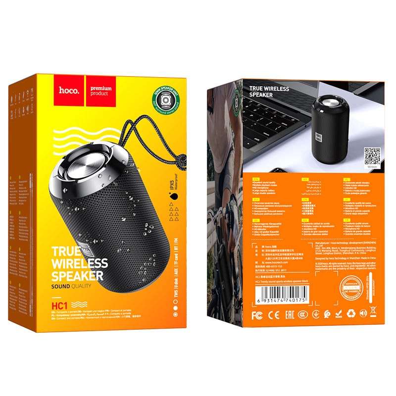 HOCO HC1 Wireless Speaker Trendy Sound Sports Portable Loudspeaker