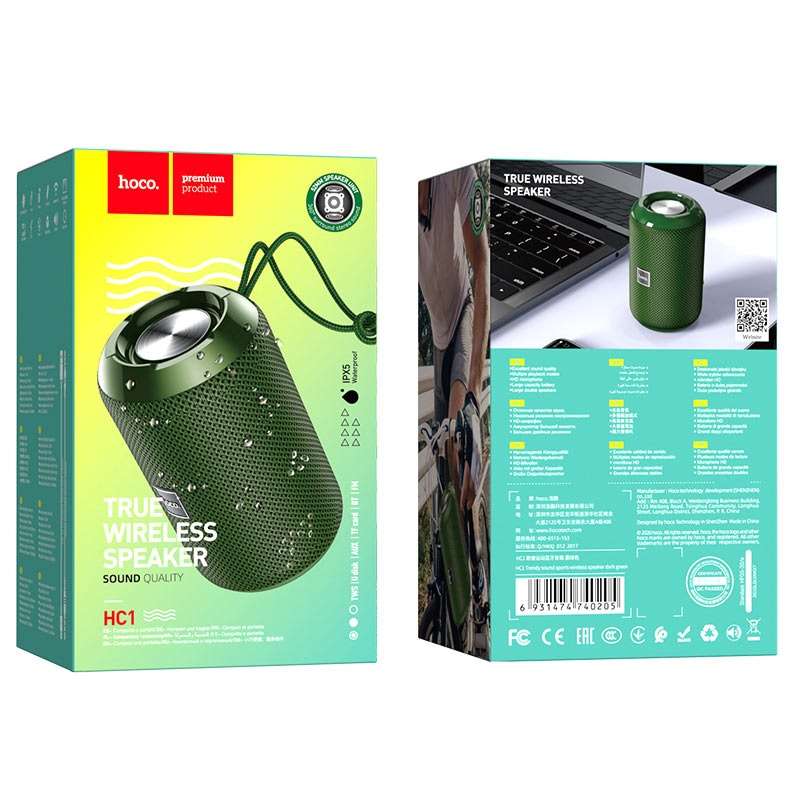 HOCO HC1 Wireless Speaker Trendy Sound Sports Portable Loudspeaker