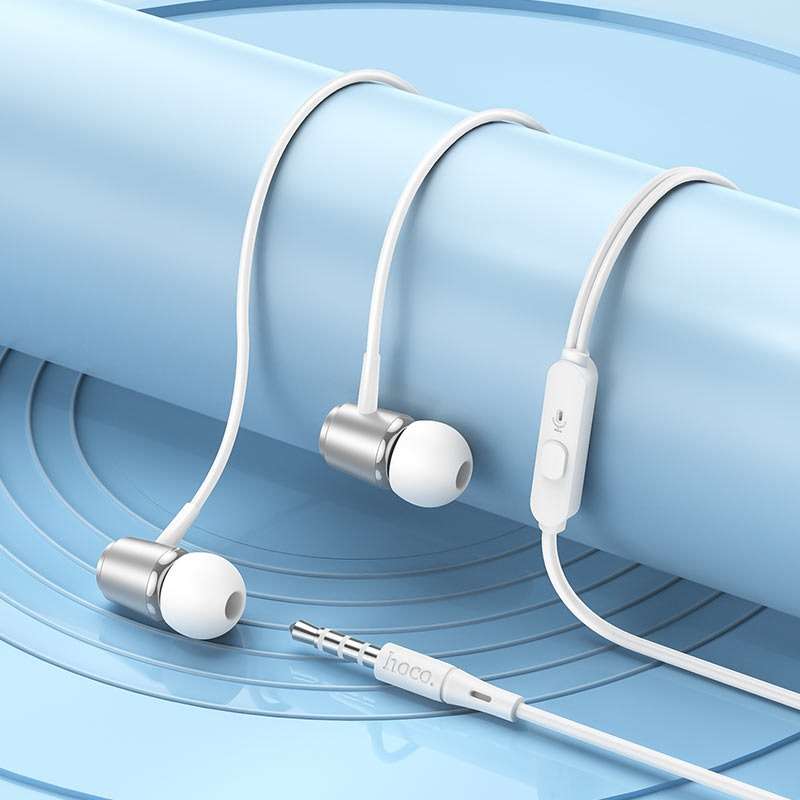 HOCO M108 Wired Earphones 3.5mm Spring With Mic