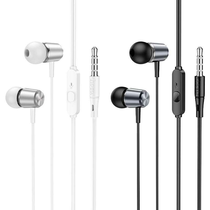 HOCO M108 Wired Earphones 3.5mm Spring With Mic