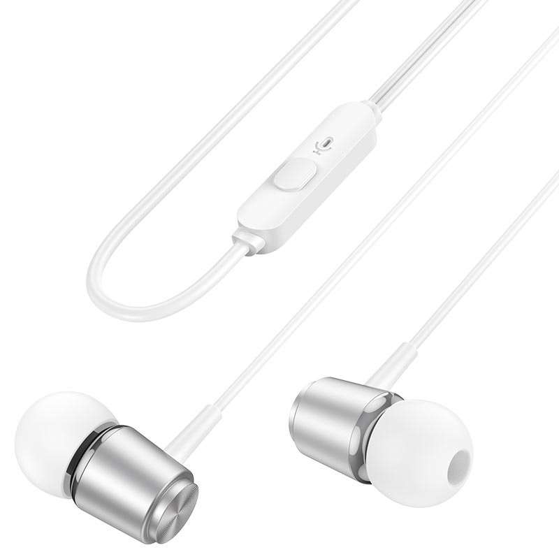 HOCO M108 Wired Earphones 3.5mm Spring With Mic