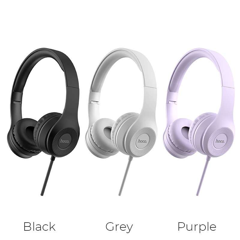 HOCO W21 Wired Headphones  Graceful Charm Headset With Mic