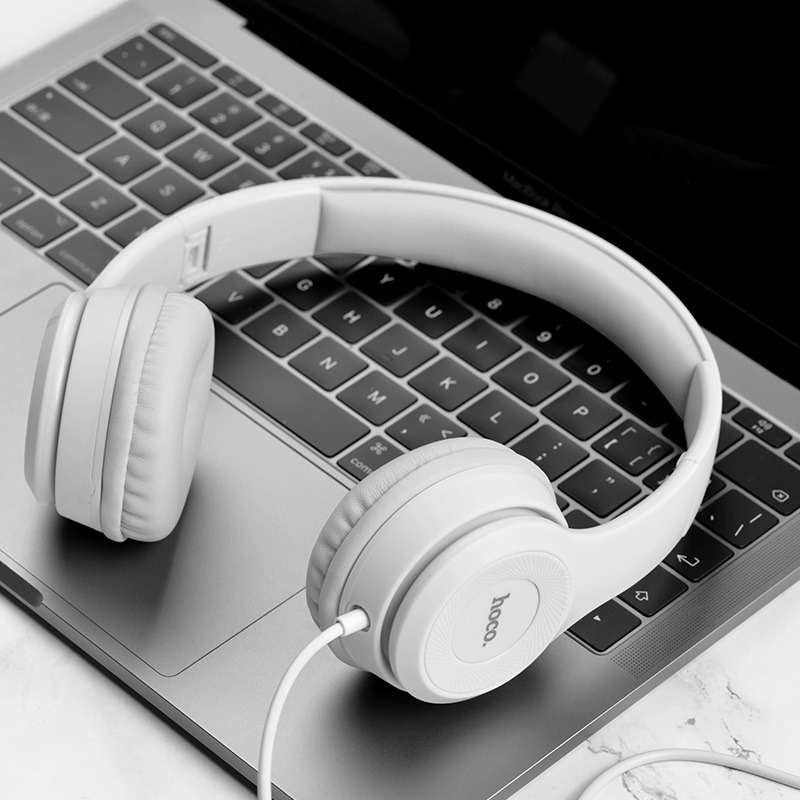 HOCO W21 Wired Headphones  Graceful Charm Headset With Mic