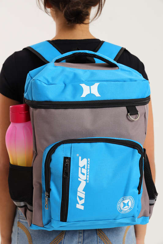 Kings Travel Backpack School Bag With Multiple Compartments With Free Water Bottle