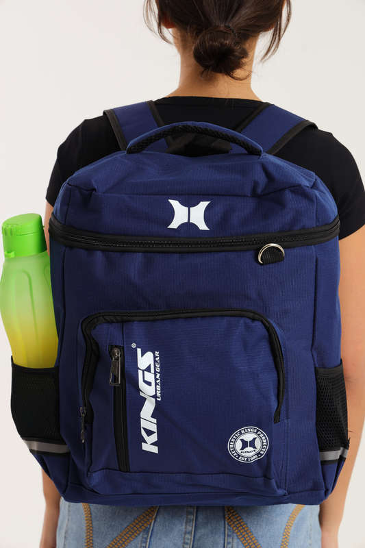 Kings Travel Backpack School Bag With Multiple Compartments With Free Water Bottle