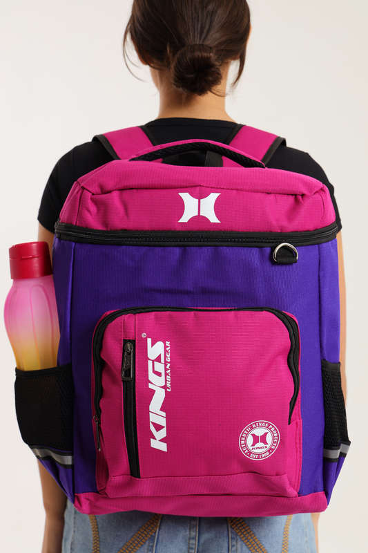 Kings Travel Backpack School Bag With Multiple Compartments With Free Water Bottle