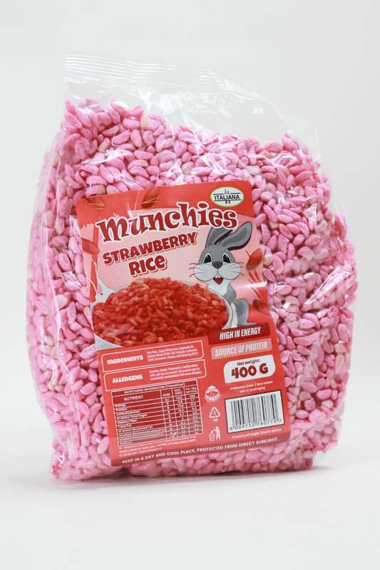 La Italiana Strawberry Rice Pops 400g