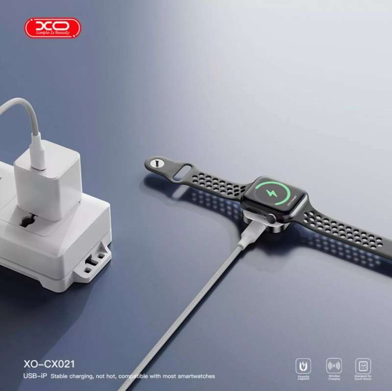 Portable Travel XO 2,5W Magnetic Smart Watch Wireless Charger USB to iPhone